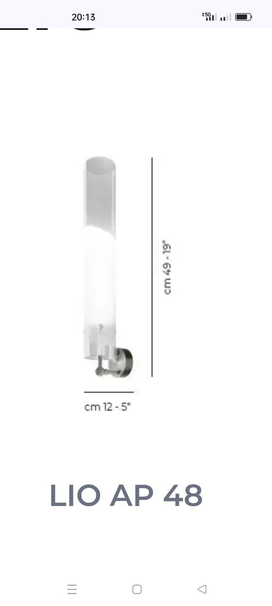 Image 1 of 2 Vistosi Lio 48 wall lamps