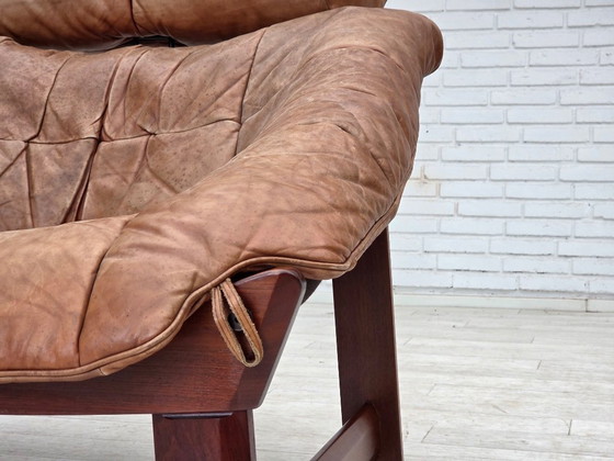 Image 1 of Anni '70, design norvegese di Jan Erik Lindgren, modello di poltrona "Amazon".