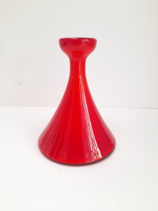Vase en opaline Holmegaard Carnaby par Per Lütken