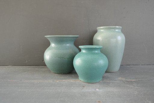 Vintage set of Prosman vases St. Philipsland Holland