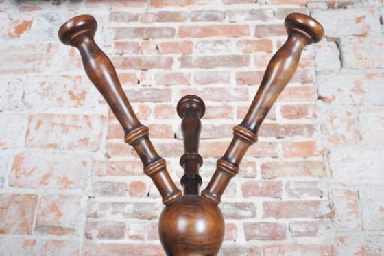 Perchero Biedermeier restaurado, de haya, de estilo polaco y checo, década de 1890. – Wood (photo 5 of 8)