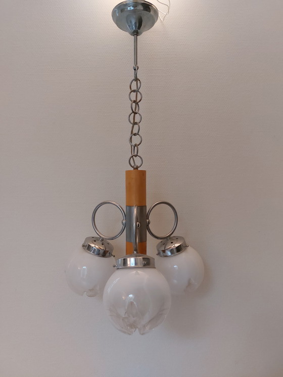 Image 1 of Lampe suspendue murano vintage