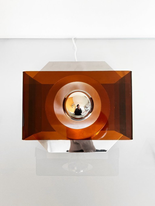 Vintage Dijkstra Space Age Plexiglas Wall Lamp