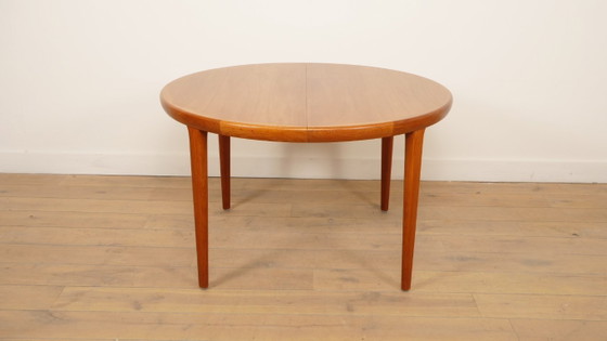 Image 1 of Tavolo da pranzo rotondo vintage | Teak | Allungabile | 120 - 220 cm