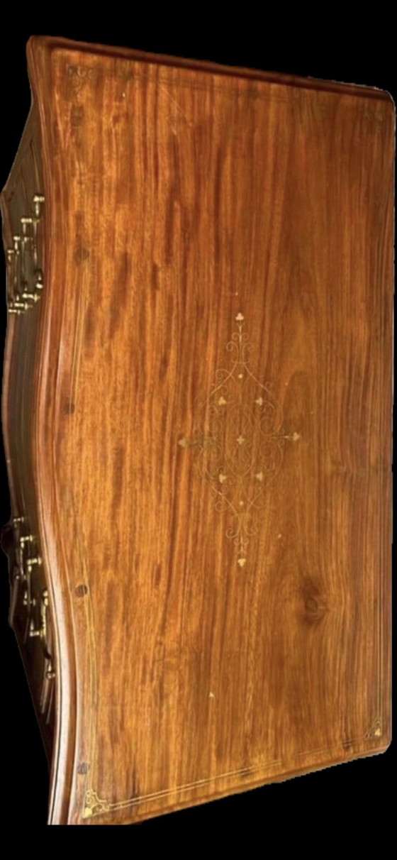2 Cómodas con ruedas, Terciopelo, Madera, Marrón (foto 6 de 9)