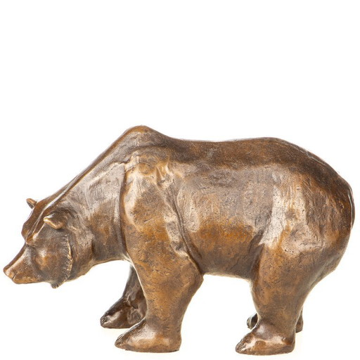 Statue d'ours de la Bourse en bronze sur la Börsenplatz