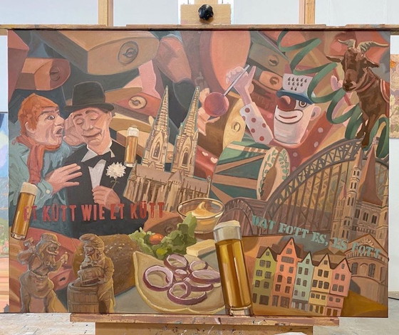 Image 1 of Colonia, 120 x 90 cm, huile sur toile, Sandra Kolondam