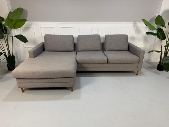 Image 1 of Bolia Scandinavia Sofa Designer Gray Fabric Couch Corner Sofa