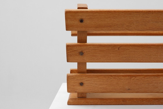 Image 1 of Portariviste di metà secolo in rovere pieno, Francia 1960