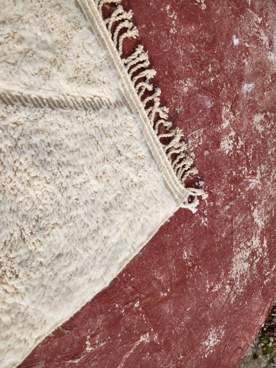 Image 1 of Großer, authentischer Beni-Ouarain-Teppich, 300 × 200 cm – Handgeknüpfter marokkanischer Berberwollteppich – Unikat