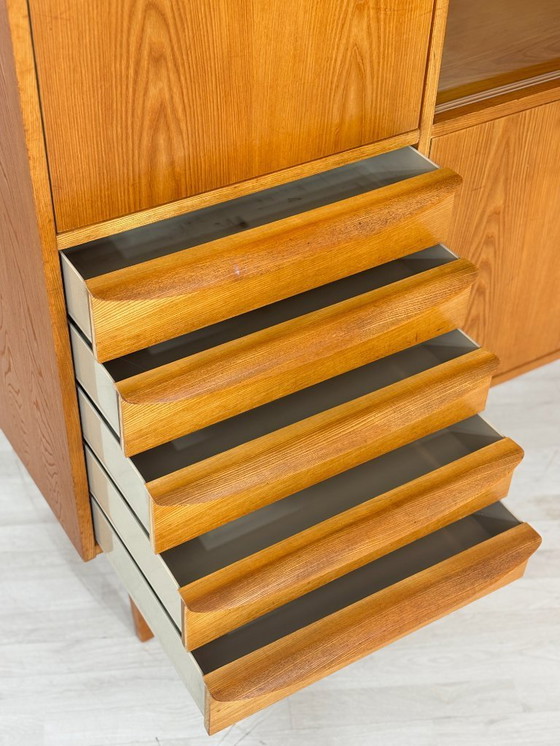 Image 1 of Beautiful vintage Hellerau sideboard / highboard / china cabinet / living room cabinet / mid-century cabinet