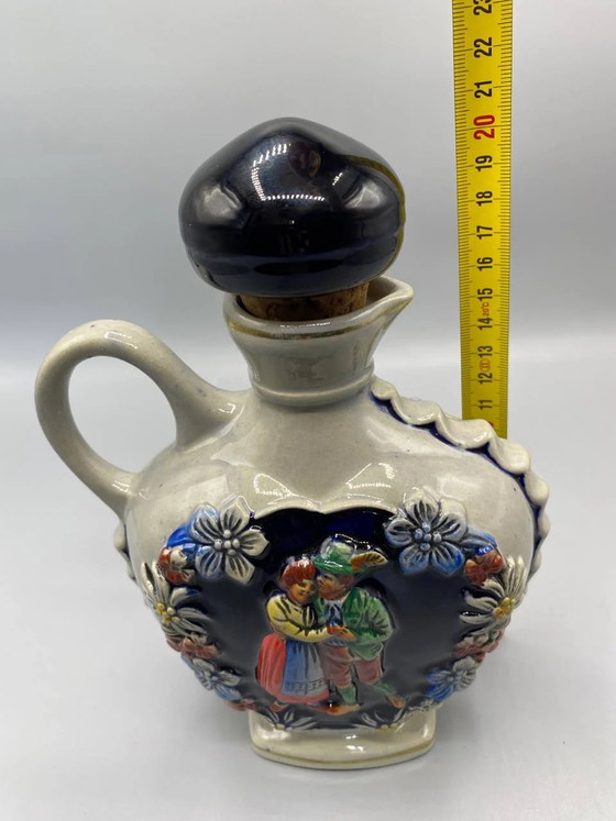Alte Likörkaraffe aus Keramik – Souvenir aus Friedrichshafen – Deutschland – ca. – Geschirr, Cork, Ceramic (photo 8 of 8)