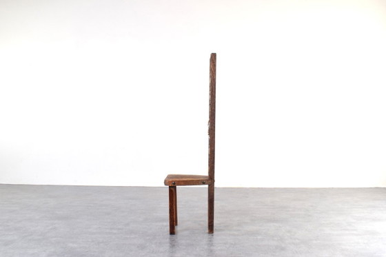 Sillón español de respaldo alto de Ormecasa con la imagen de Jesús y los apóstoles, década de 1970. (photo 5 of 12)