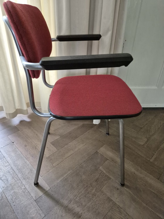 6 X Gispen 1235 Sedie Con Braccioli – Sedie da pranzo, Metal, Plastic (photo 2 of 7)