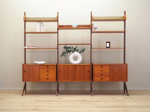 Teak System Bookcase, Norwegian Design, 1960s, Production: Blindheim Mobelfabrikk, Designer: John Texmon & Einar Blindheim