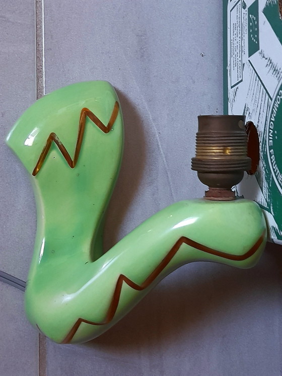 Image 1 of 1950s ceramic wall sconce