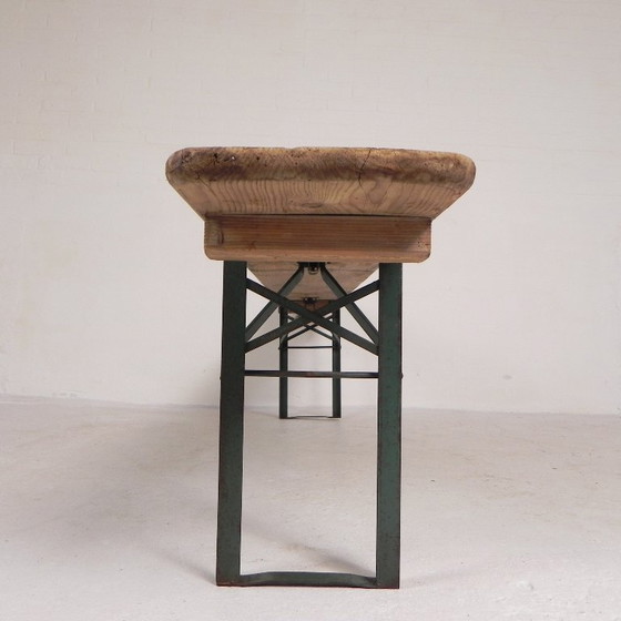 Image 1 of Klappbank, Klappbank für die Terrasse, 215 cm lang, 1960er Jahre