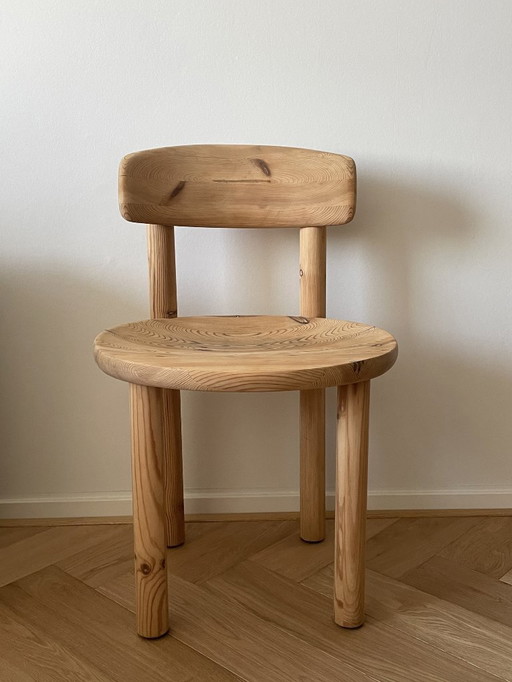Silla de comedor Rainer Daumiller de pino – Diseño danés, años 70
