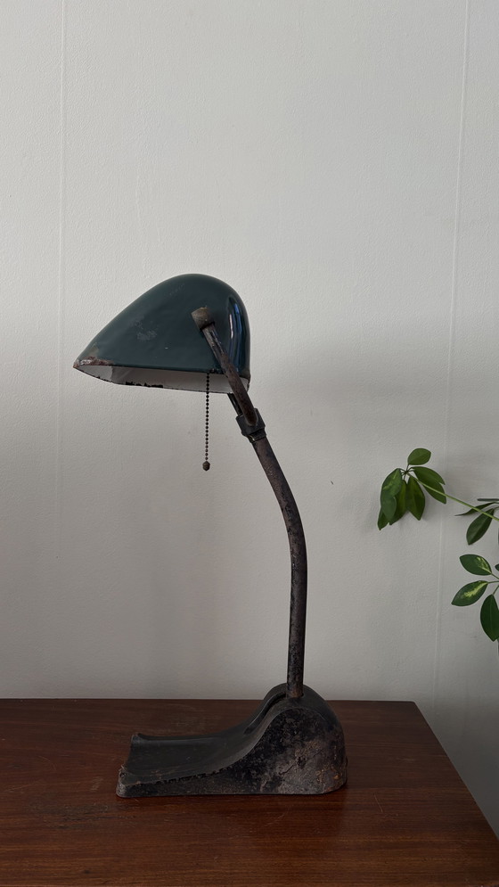 Image 1 of Bauhaus "Bank" lamp uit de jaren 1930 (Hellux)