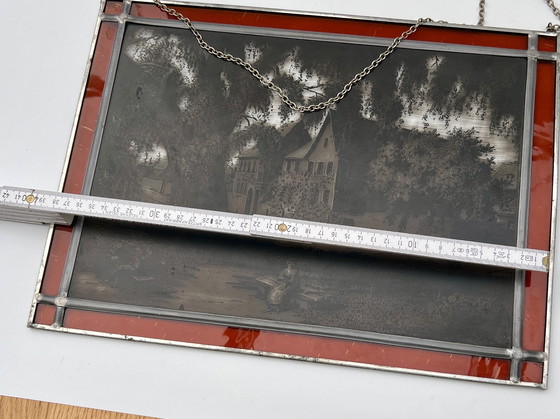 Image 1 of Konvolut dekorativer Glasbilder in Bleiverglasung – Deutschland, ca. 1955–1975