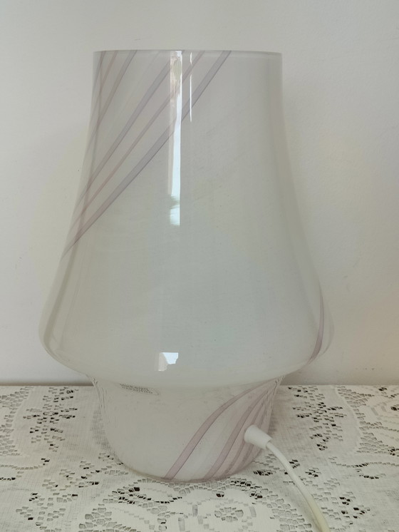 Image 1 of Coppia Lampade da comodino in Vetro Murano 