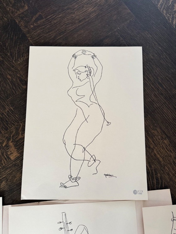 Image 1 of Serigraph prints of K.K. Hebbar