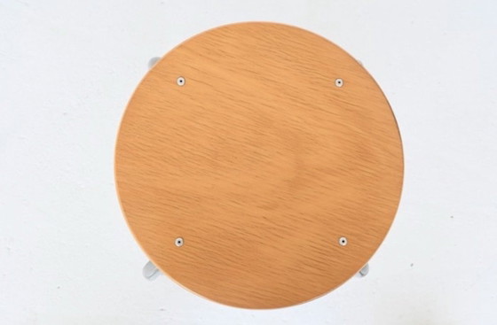 6 sgabelli industriali di Ahrend de Cirkel, Metallo, Legno, Marrone (foto 7 di 7)