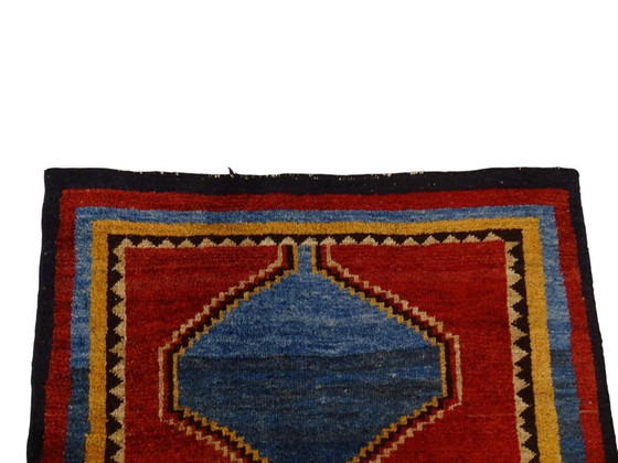 Image 1 of Alfombra Gabbeh semiantigua - 385 x 100 cm - Anudada a mano