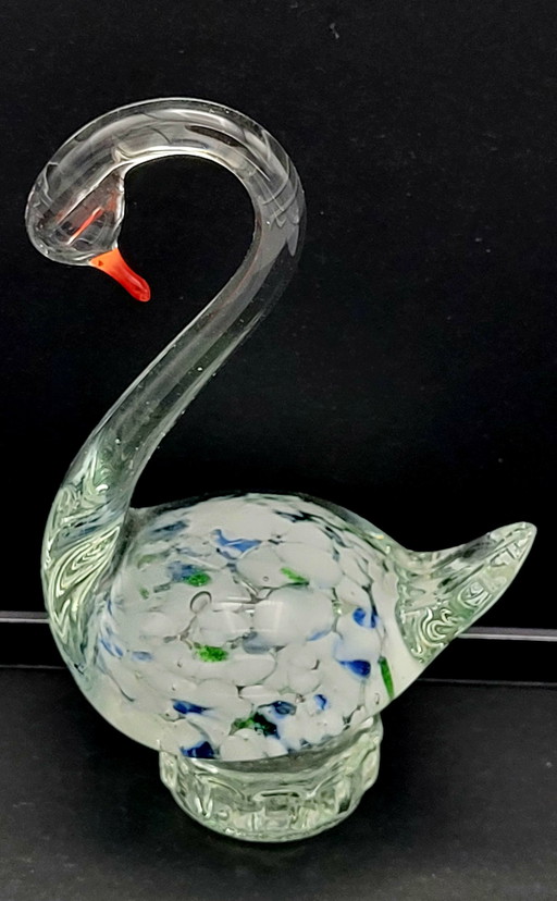 Muranoglas-Schwan