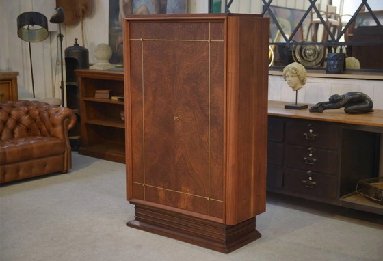 Armadio Art Déco in mogano, firmato A. Bicchierini, anni '40. – Ottone, Art Deco (photo 14 of 14)