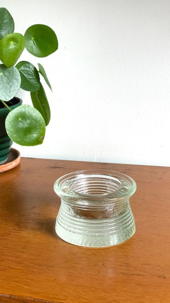 Image 1 of Vintage Glass Paperweight Trinket Tray