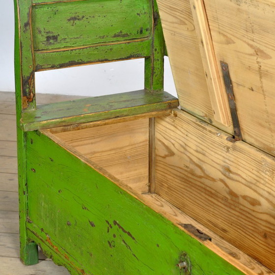 Image 1 of Antique Pine Bench, 1930’s