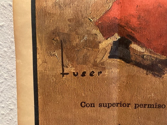 Image 1 of Grande manifesto originale della corrida - anni '60 - decorazione d'epoca