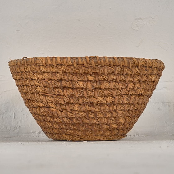 Cesta de mimbre antigua (c.1930) # 7, Objetos decorativos, Marrón, Rustic (foto 16 de 17)