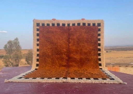 Neuer Berber-Teppich aus Naturwolle 300 × 200 cm – Marokkanisch