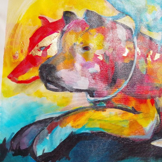 Image 1 of Acrylic painting "Canis lupus familiaris"