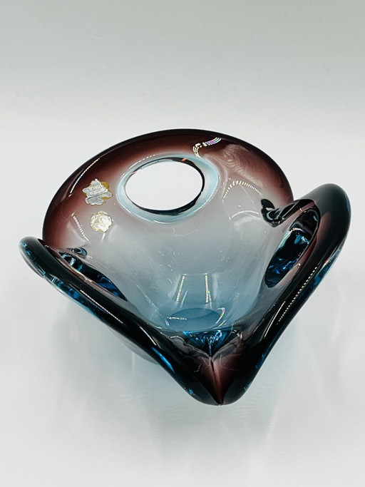 Murano Sommerso Schale – Flavio Poli für Seguso