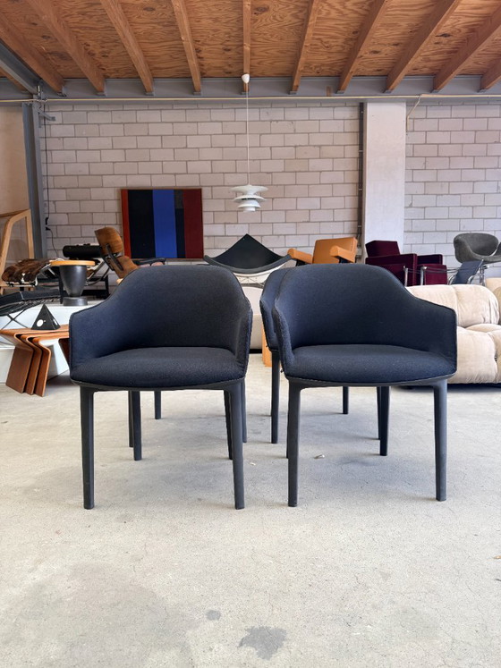 Silla Vitra Softshell negra (Stock: 4) – Sillas de comedor, Plastic, Textile (photo 3 of 12)