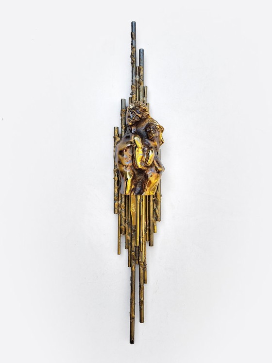 Wall sculpture Richard Richese – Wall decoration, Brass, Metal (photo 2 of 8)