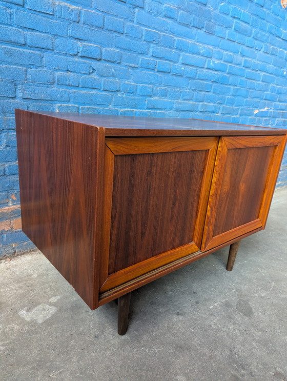 Image 1 of Vintage teak sideboard/ LP kast, Faarup Mobelfabrik- Denmark