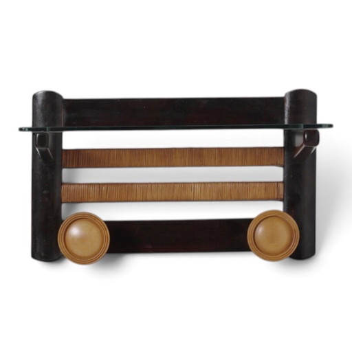 Perchero de pared de madera estilo Art Déco, Italia, década de 1940. – kapstokken, Wood