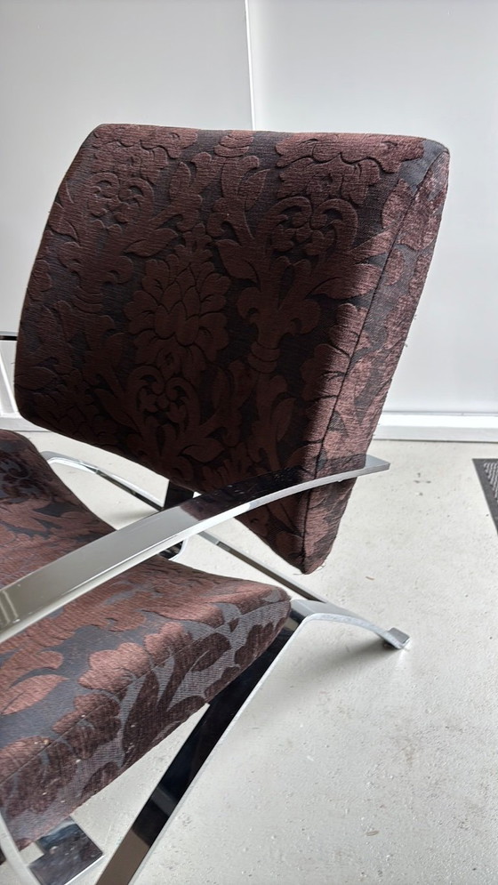 Image 1 of Design Sessel schwarz mit Stahlgestell