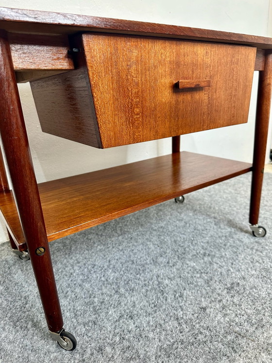 Tavolino in teak Mid Century Design danese anni '50 '60 Vintage, Tavolini, Legno, Marrone (foto 7 di 13)