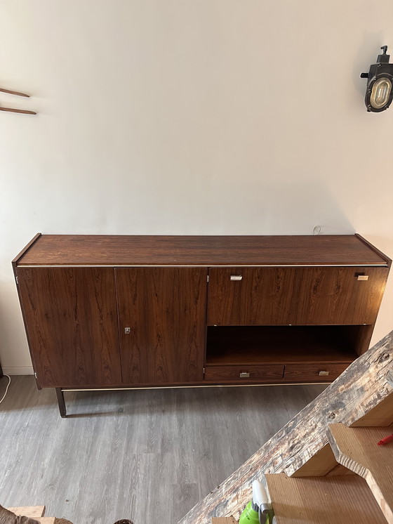 Image 1 of Mid Century Low Board kast