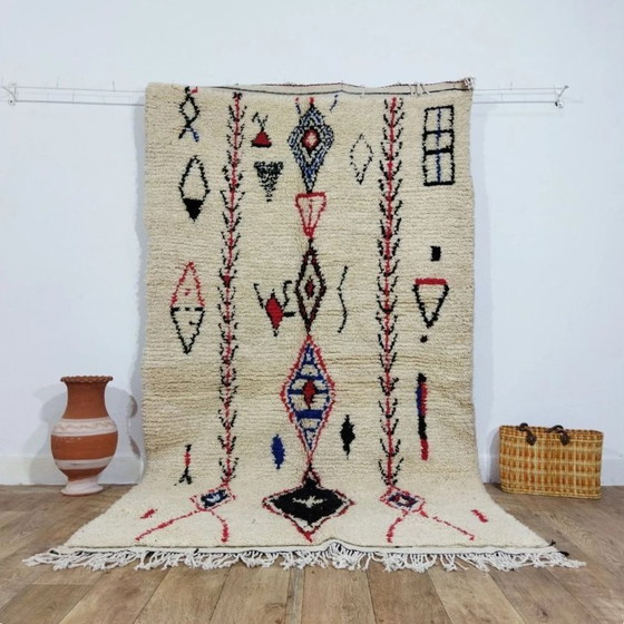 Image 1 of Beni Ouarain Rug Artisan Piece – Natural Wool Handcrafted (260 × 147 cm)