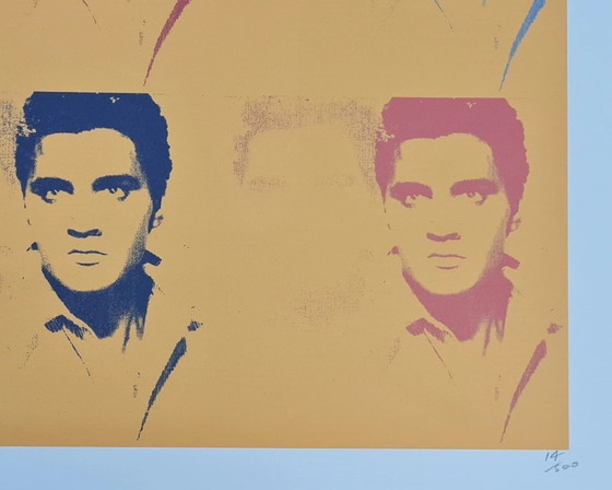Image 1 of D'après Andy Warhol, Elvis Presley, années 1980, lithographie