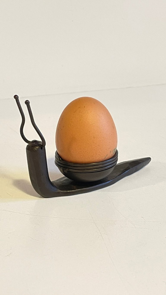 Image 1 of Brutalist Vintage SNAIL Shape Candle Holder