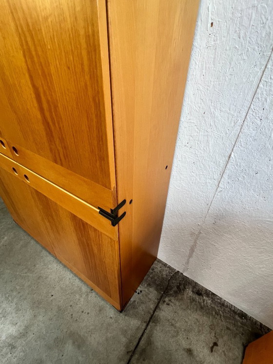 Image 1 of Buffet/armoire haute vintage, en bois de hêtre, Ibisco, Italie, années 1970