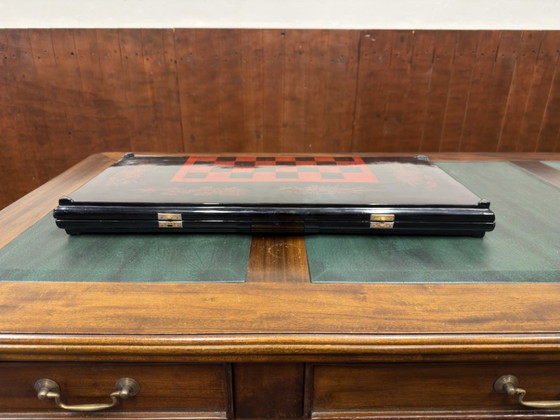 Tablero de ajedrez chino antiguo Backgammon – Objetos decorativos, Madera (photo 9 of 9)
