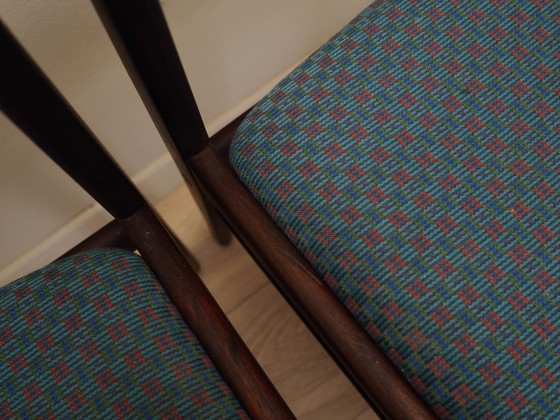 Image 1 of Drei Stühle aus Palisanderholz, dänisches Design, 1970er Jahre, hergestellt in Dänemark